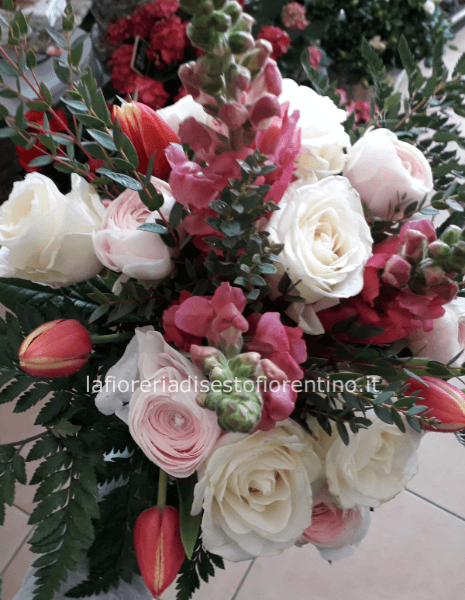 Bouquet Bianco Rosa